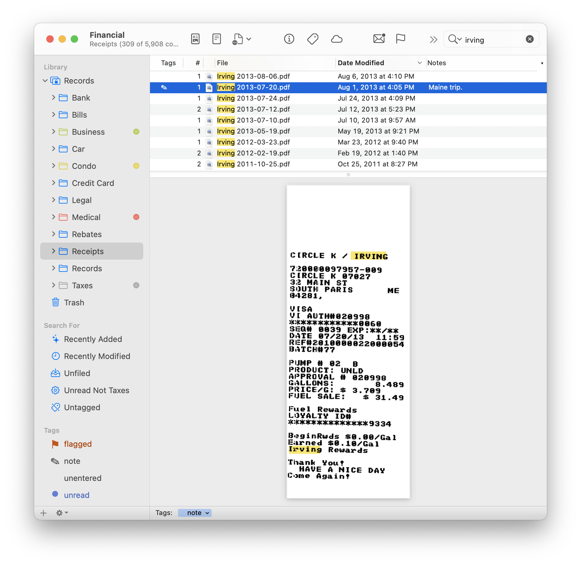 Подсветка найденного текста в PDF внутри EagleFiler