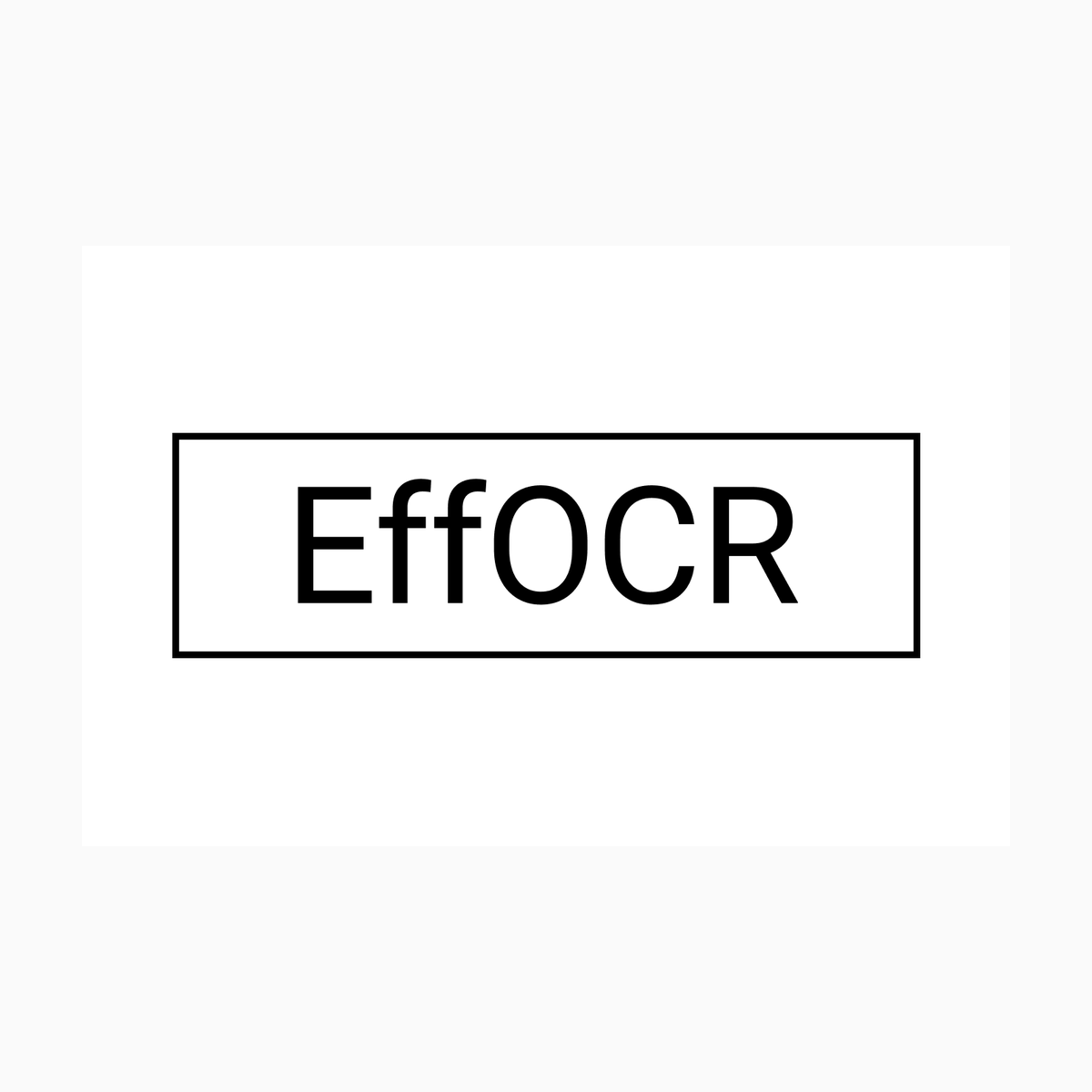 EffOCR