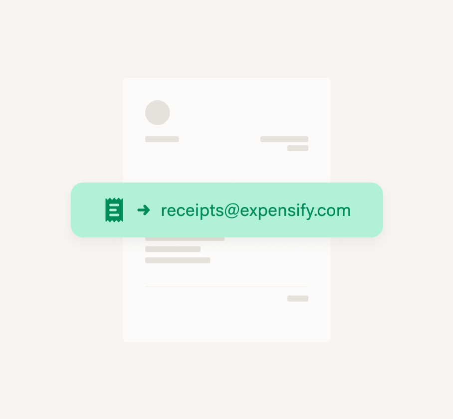 Пересылка цифрового чека на адрес обработки Expensify