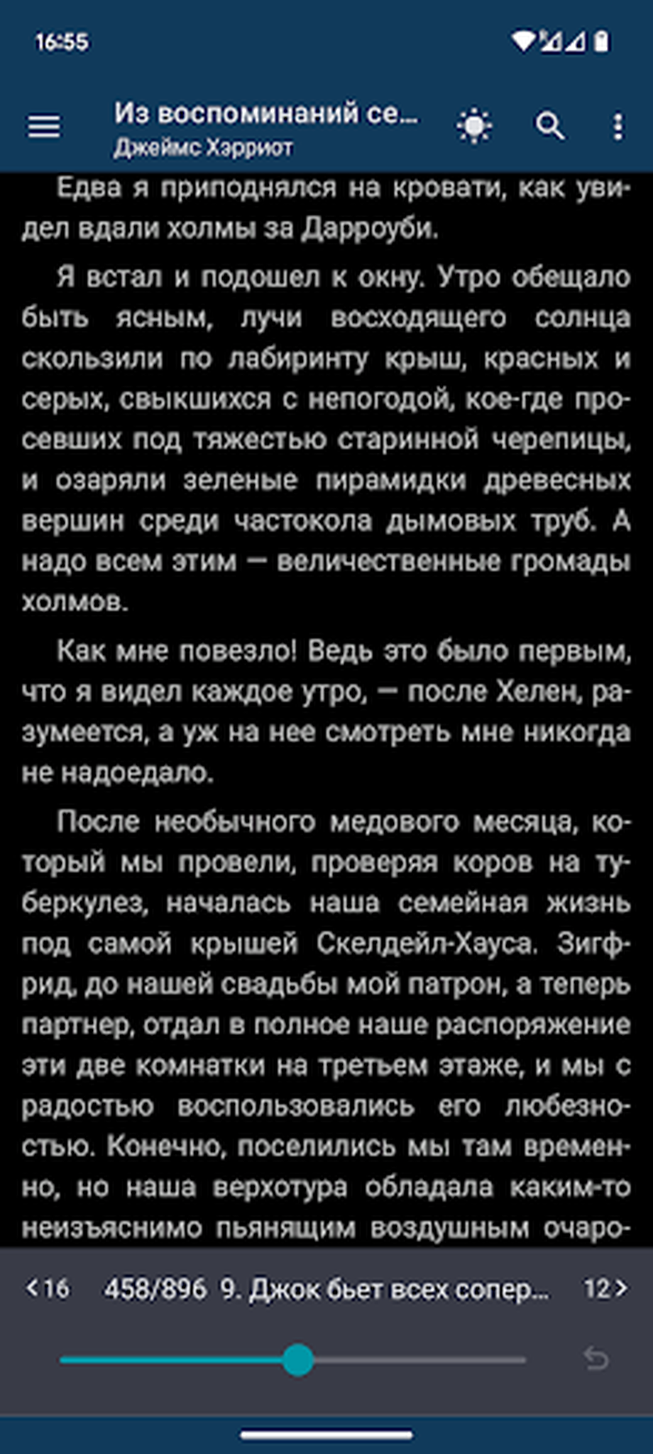 Интерфейс FBReader: Настройка темы, цветов и ночного режима