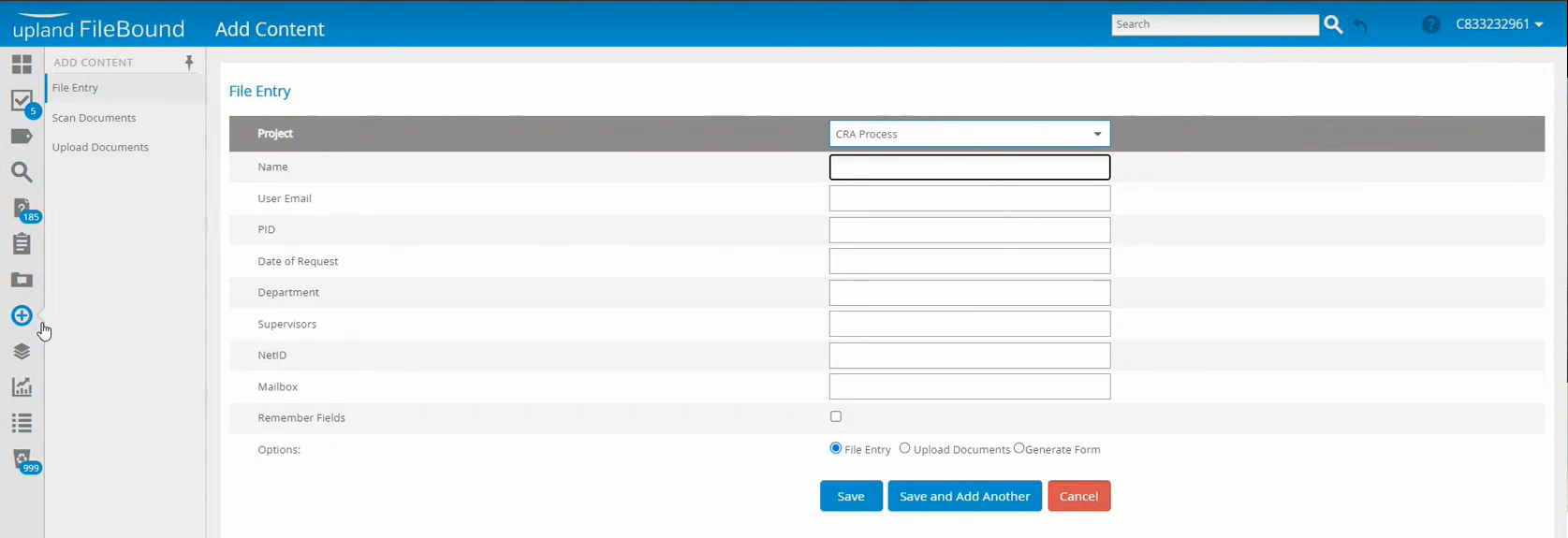 Редактирование индексных полей карточки FileBound