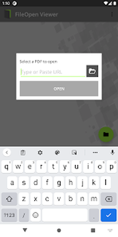 Окно выбора PDF в FileOpen Viewer с полем адреса и кнопкой открытия