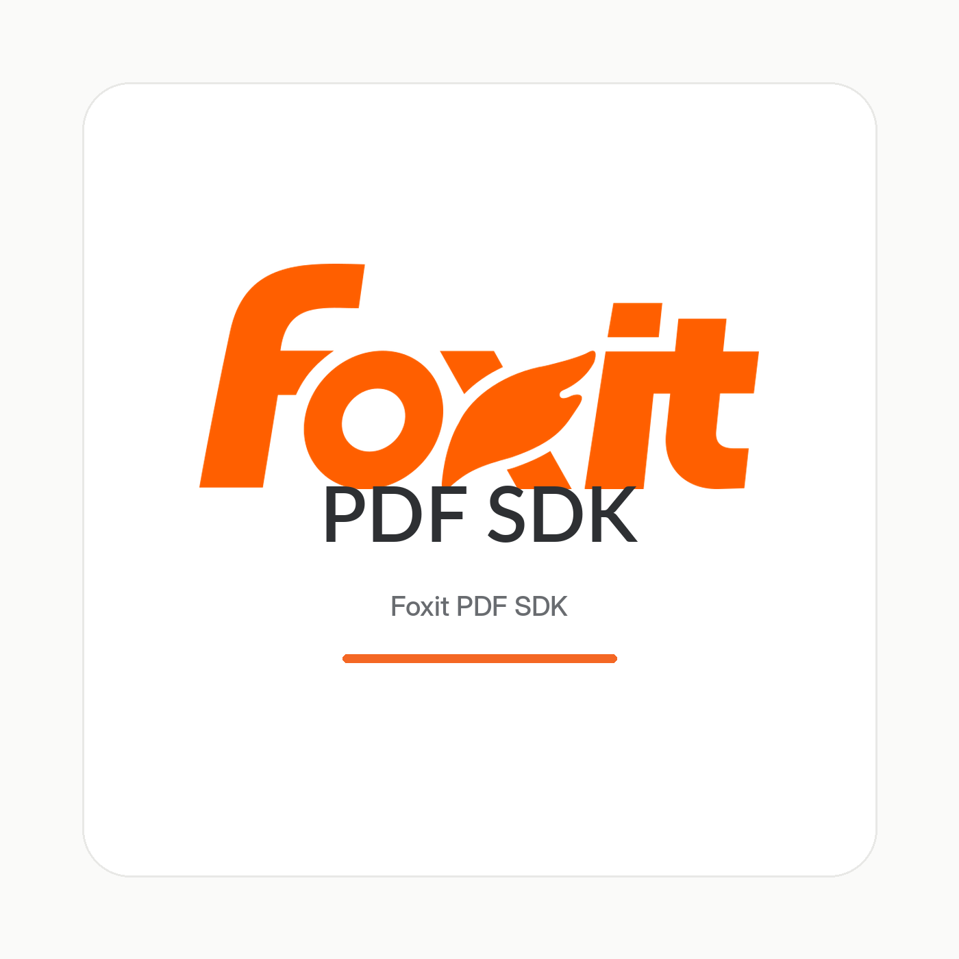 Foxit PDF SDK