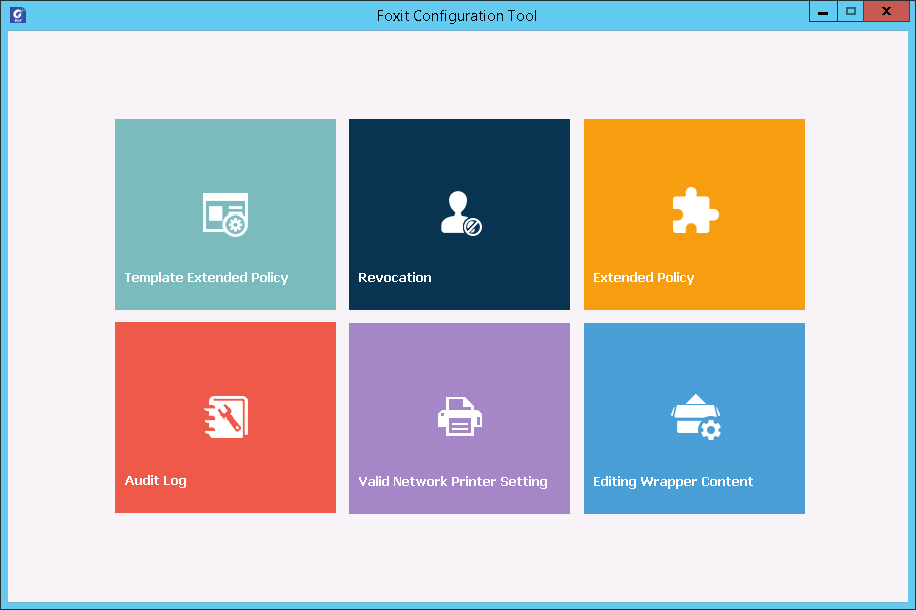 Foxit Configuration Tool для настройки корпоративных политик