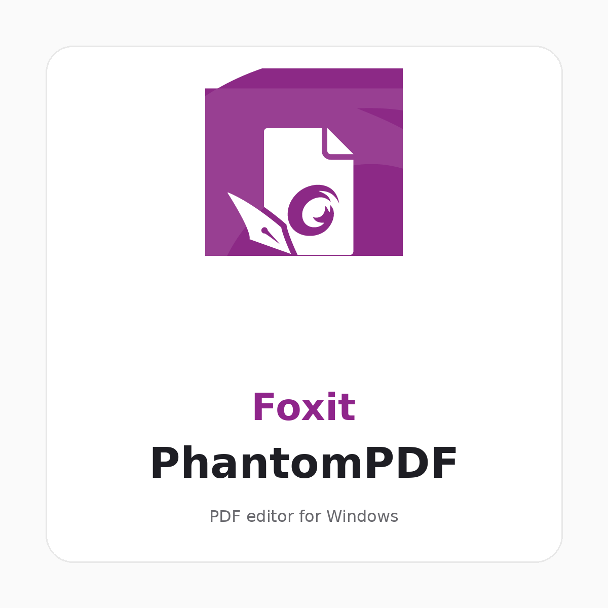 Foxit PhantomPDF
