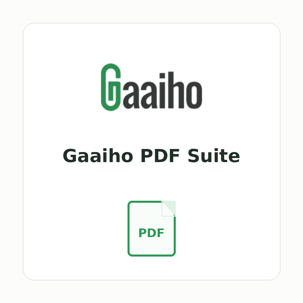 Gaaiho PDF Suite