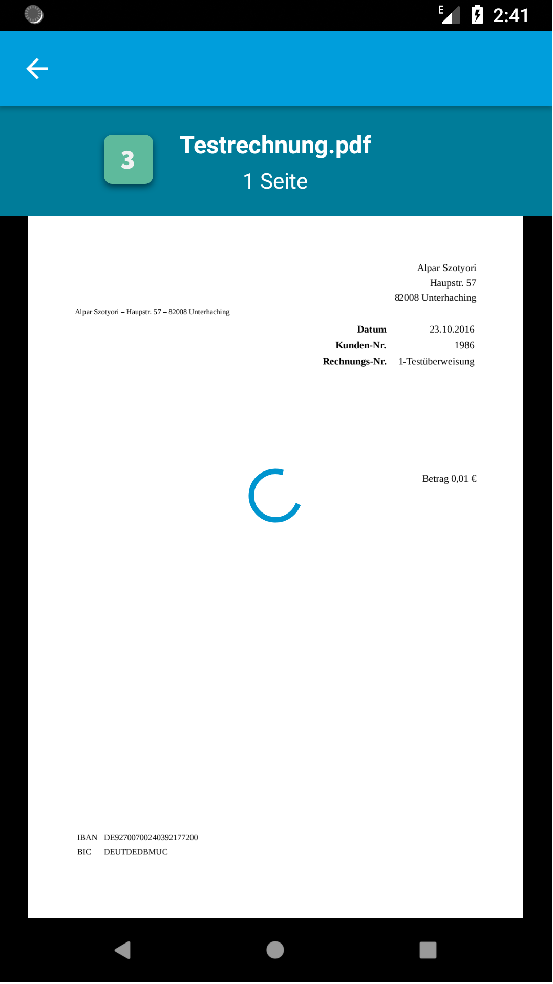 Экран анализа импортированного PDF