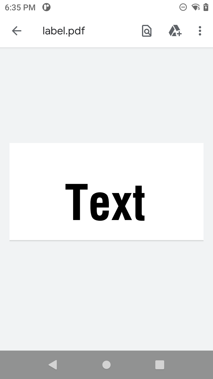 Панель Google Drive PDF Viewer с именем файла и командами