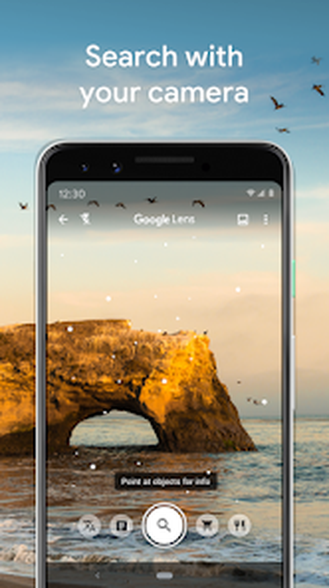 Интерфейс Google Lens: 01 search camera