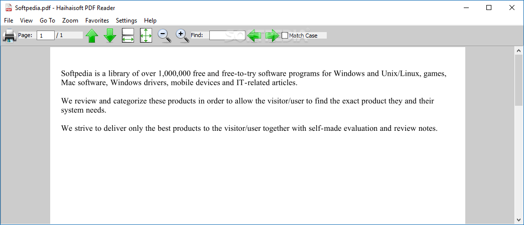 Окно Haihaisoft PDF Reader с открытой страницей PDF