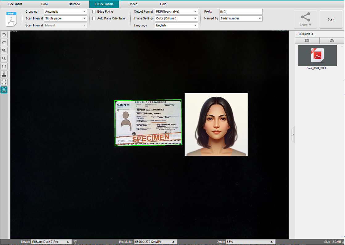 Объединение ID и фотографии человека