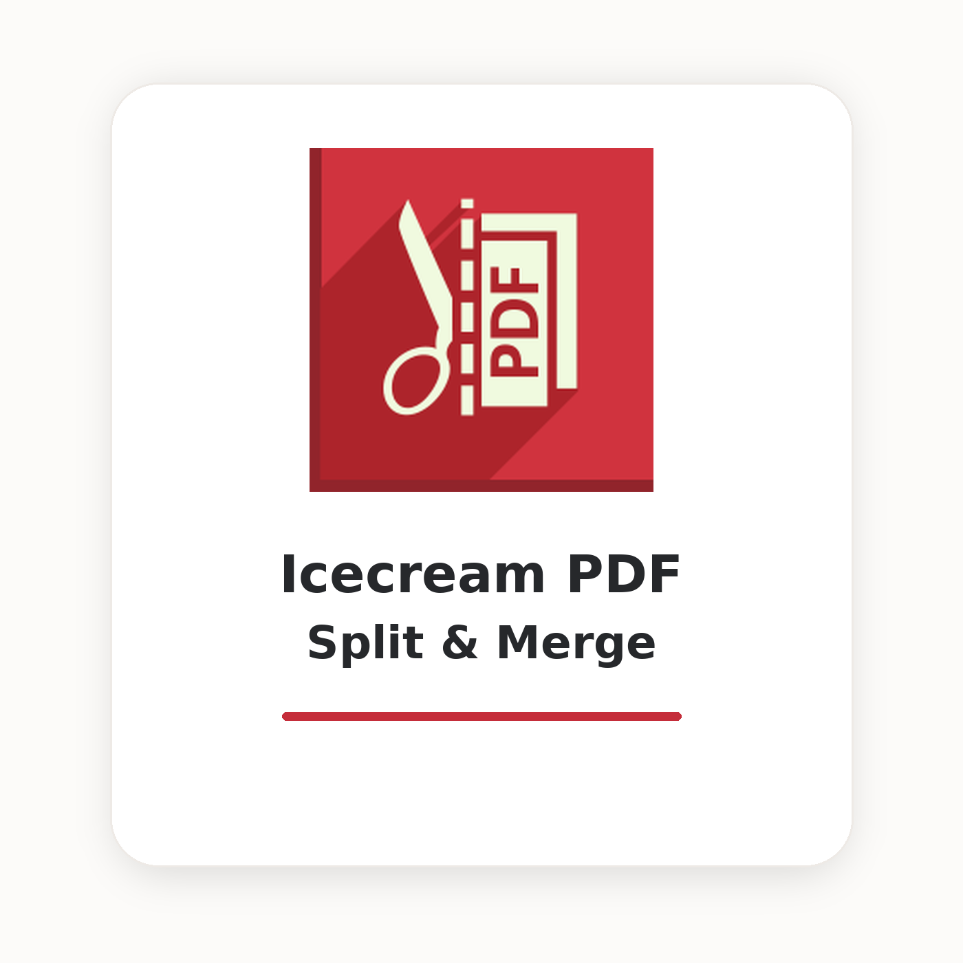 Icecream PDF Split & Merge
