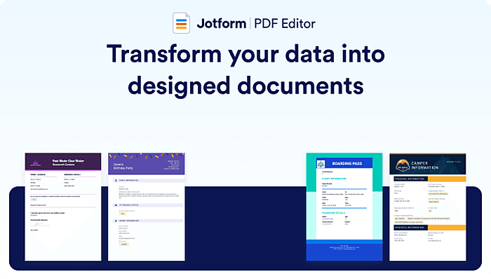 Обзор Jotform PDF Editor и примеры автоматически оформленных документов
