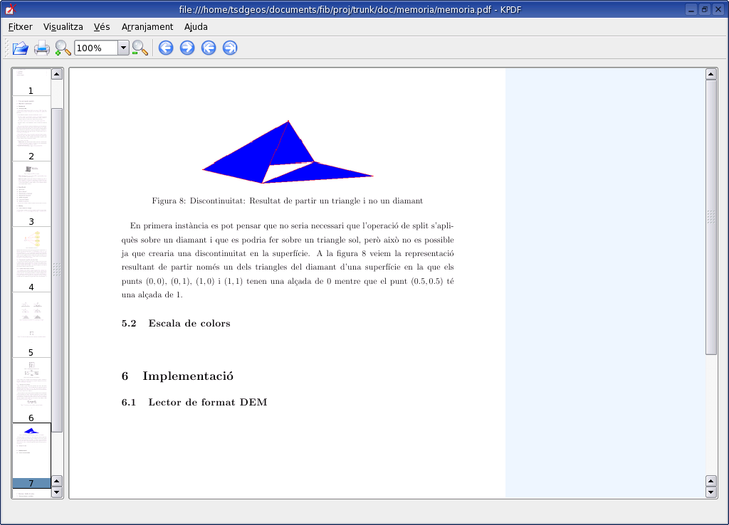 Панель миниатюр и навигация по страницам KPDF