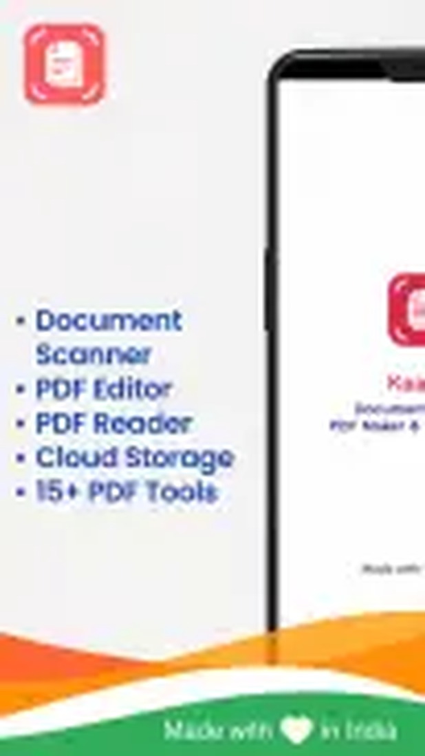 Интерфейс Kaagaz Scanner: создание pdf из фотографий галереи