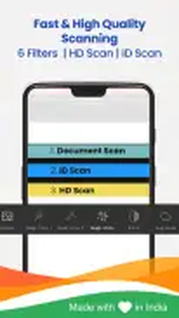 Интерфейс Kaagaz Scanner: съемка без перекосов и лишнего фона