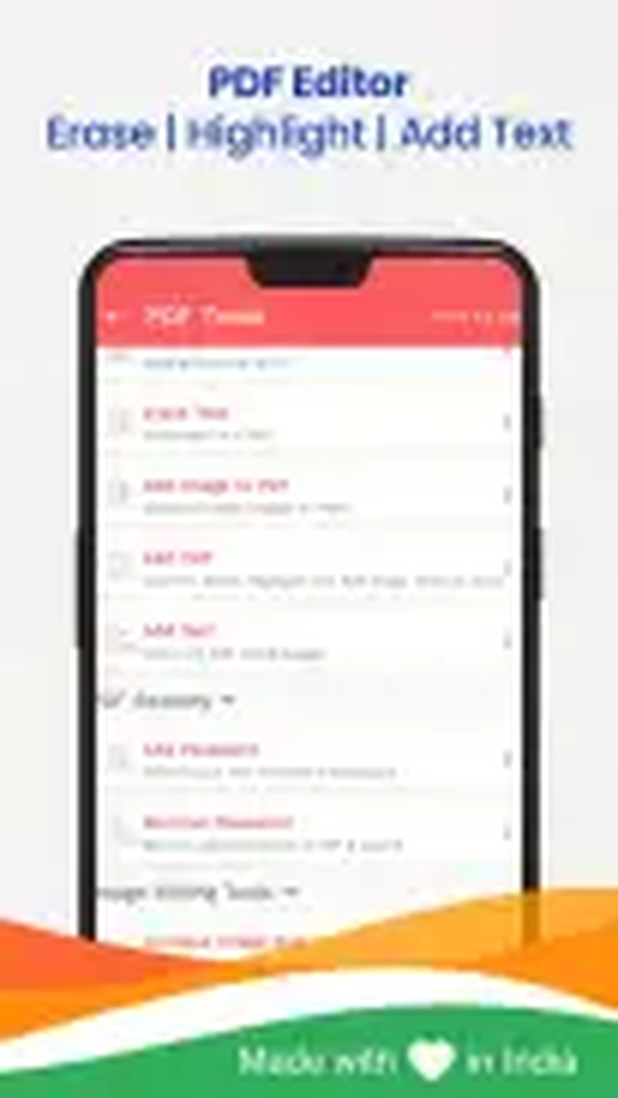 Интерфейс Kaagaz Scanner: редактирование pdf: текст, выделение, изображения и стирание