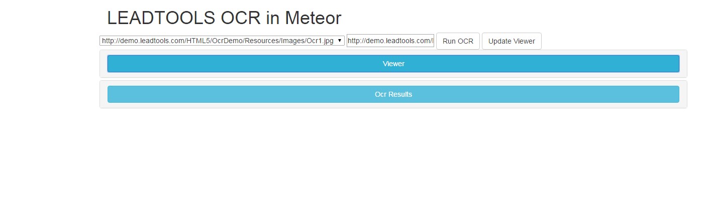 Интерфейс LEADTOOLS OCR