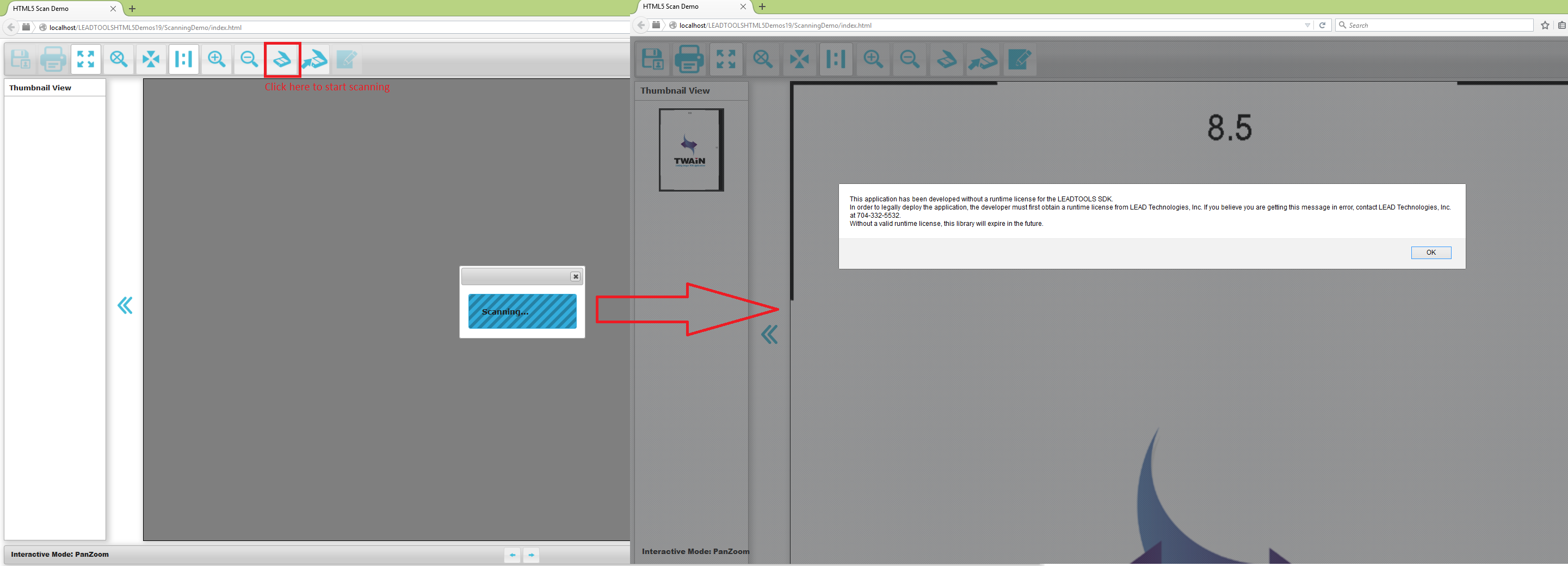 Интерфейс LEADTOOLS OCR
