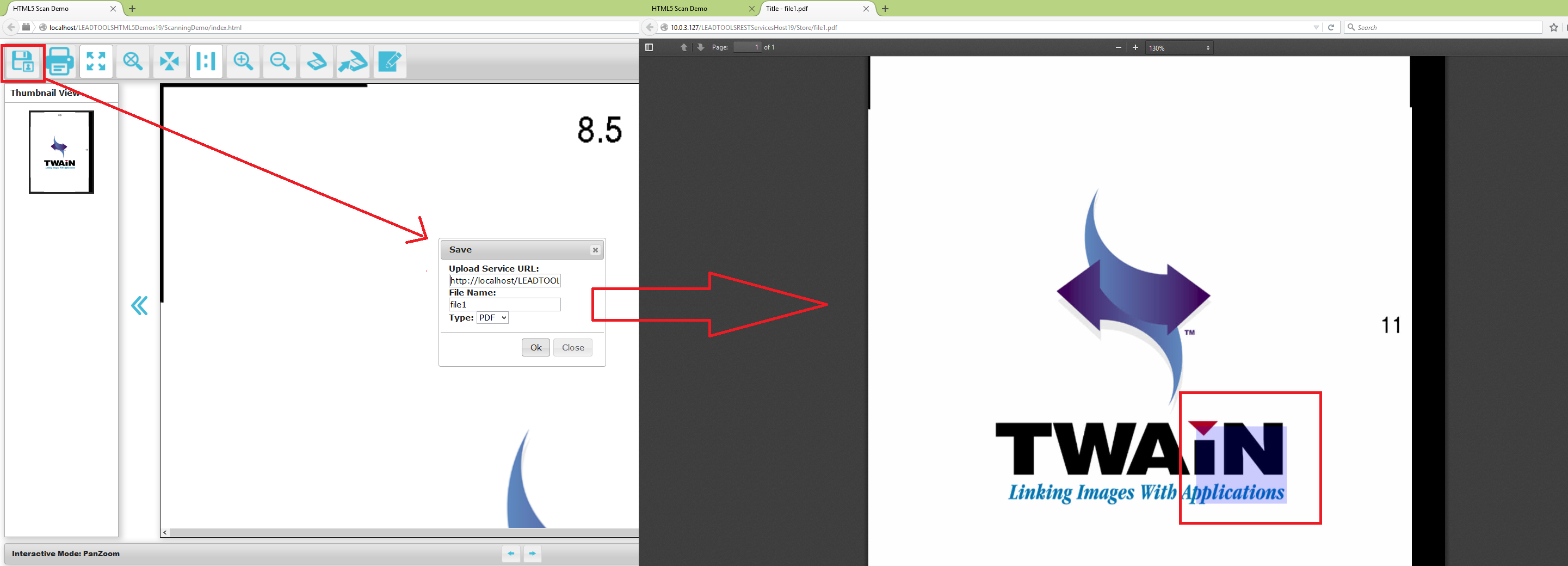Интерфейс LEADTOOLS OCR