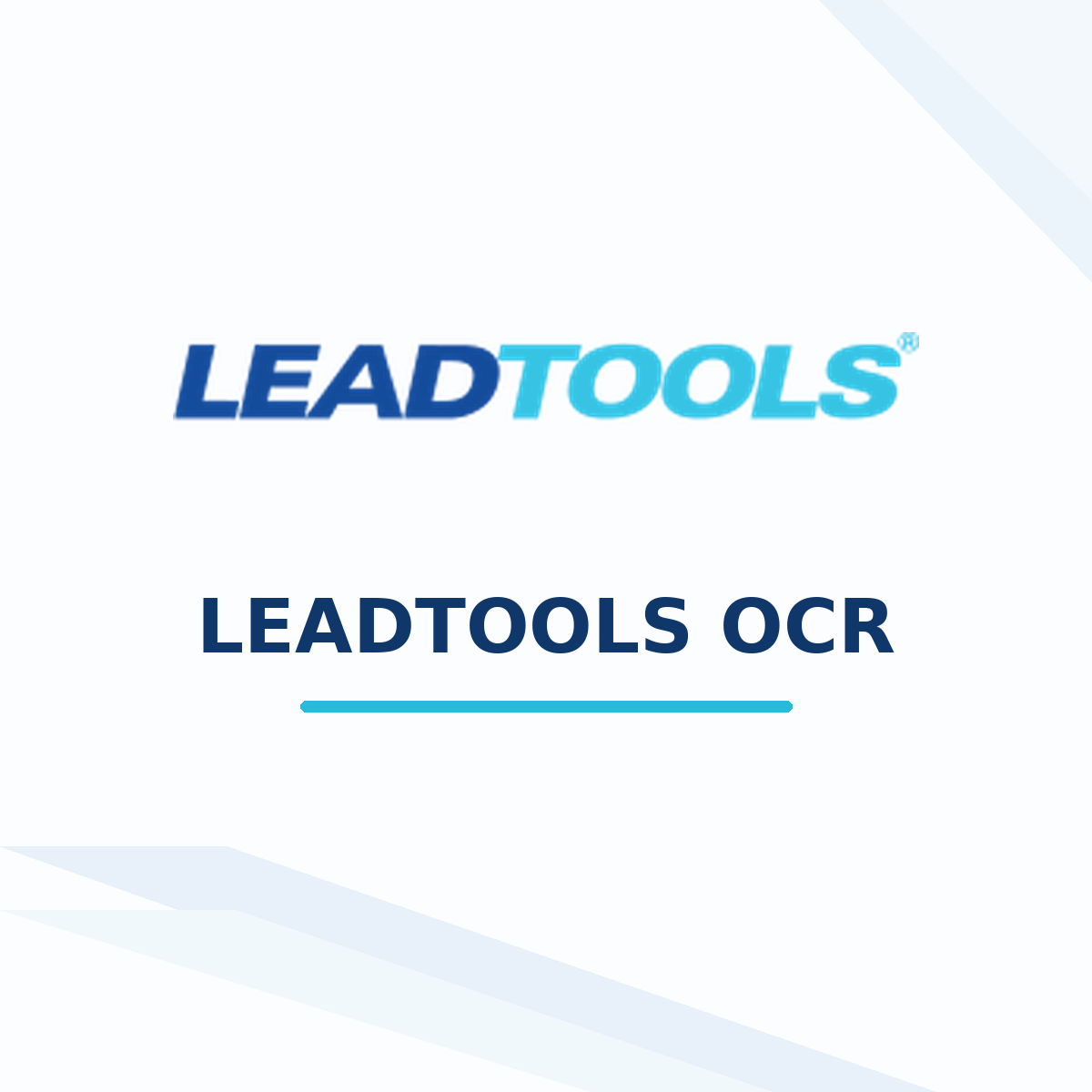 LEADTOOLS OCR