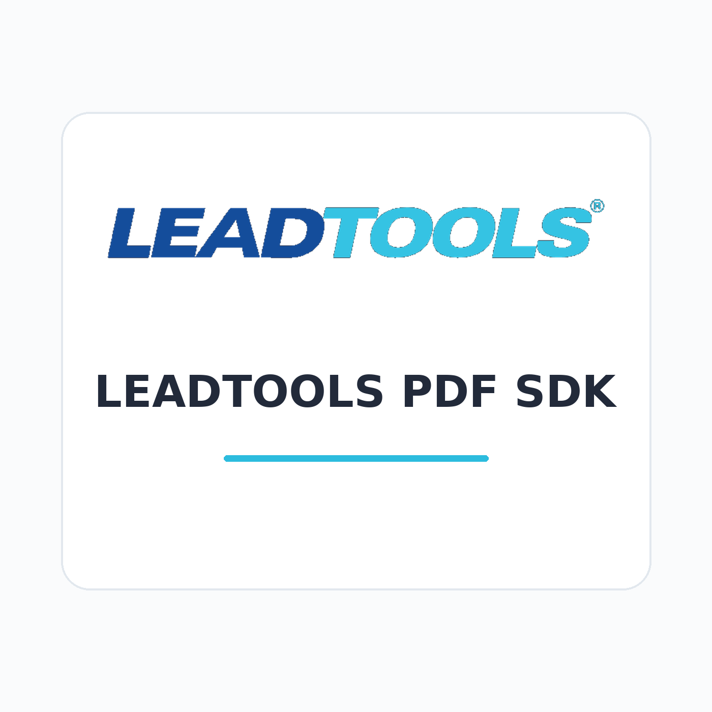 LEADTOOLS PDF SDK