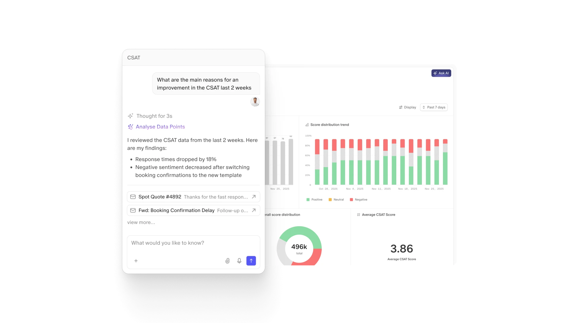 Чат Levity AI с операционными данными