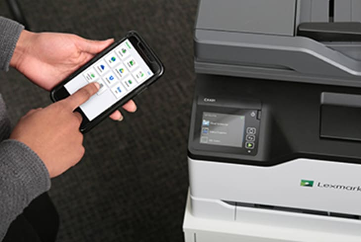 Использование Lexmark Print рядом с сетевым принтером