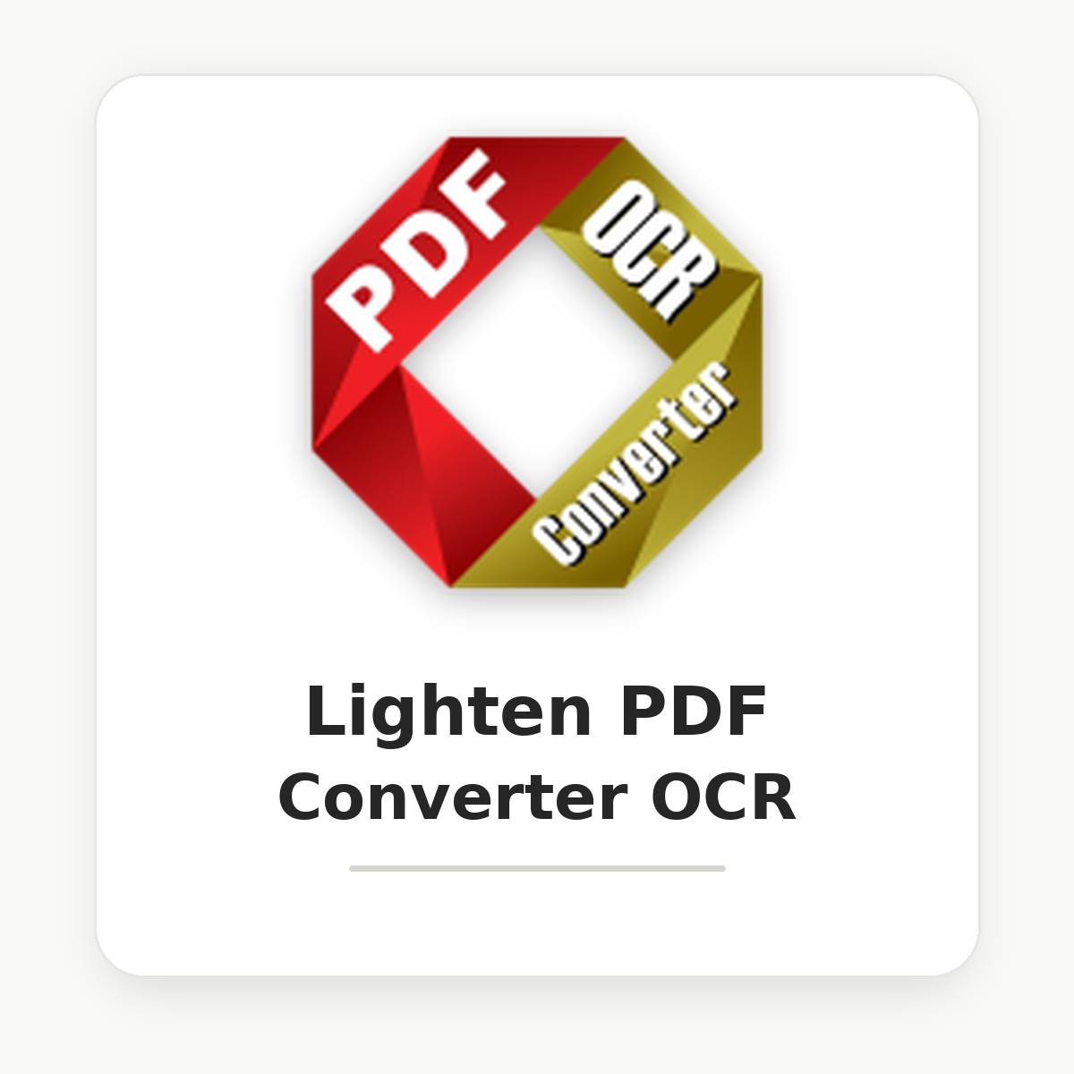 Lighten PDF Converter OCR