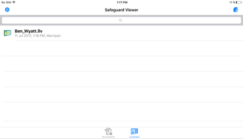 Библиотека лицензий Locklizard Safeguard Viewer на iPhone или iPad
