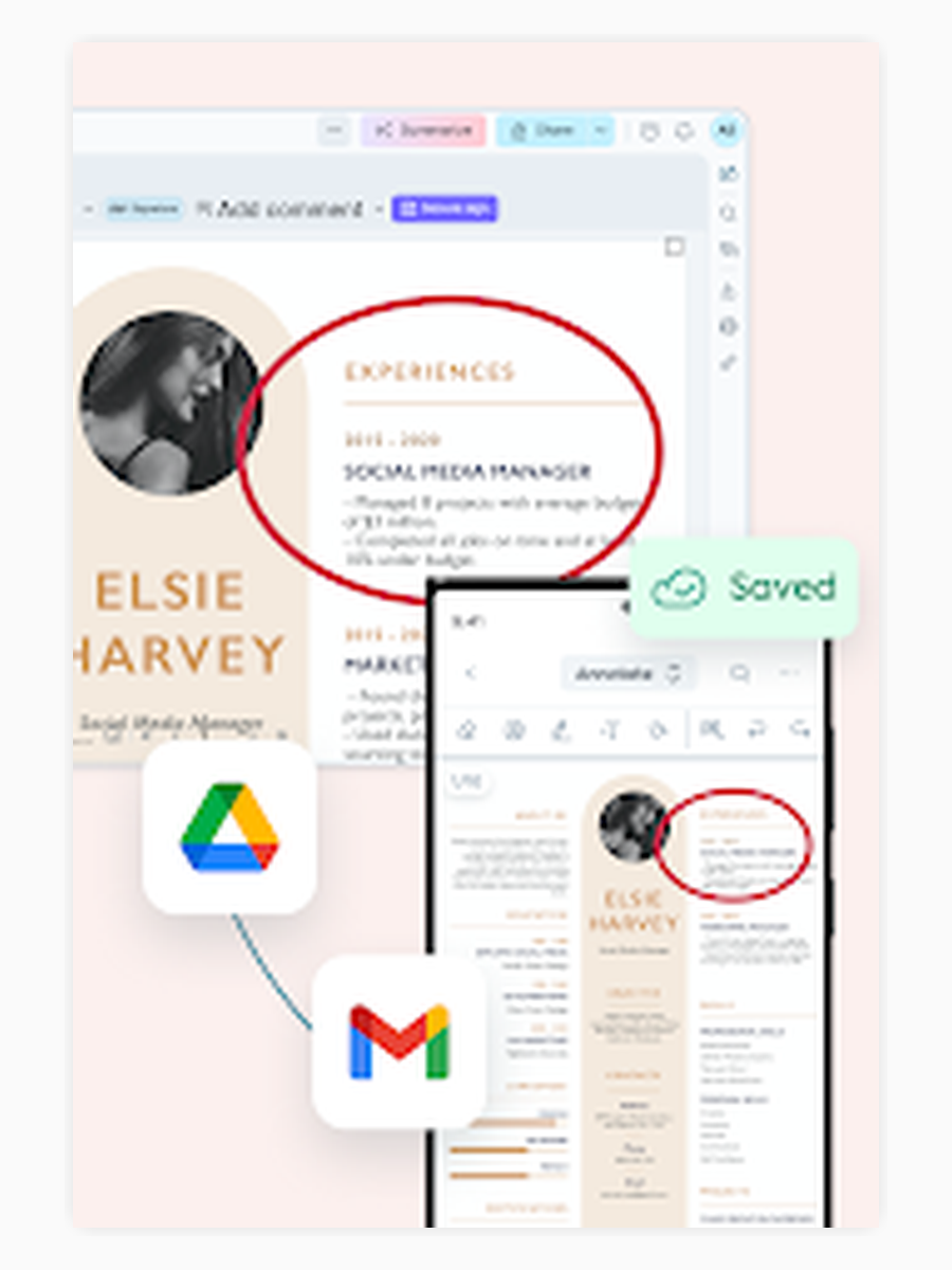 Синхронизация правок Lumin PDF с Google Workspace