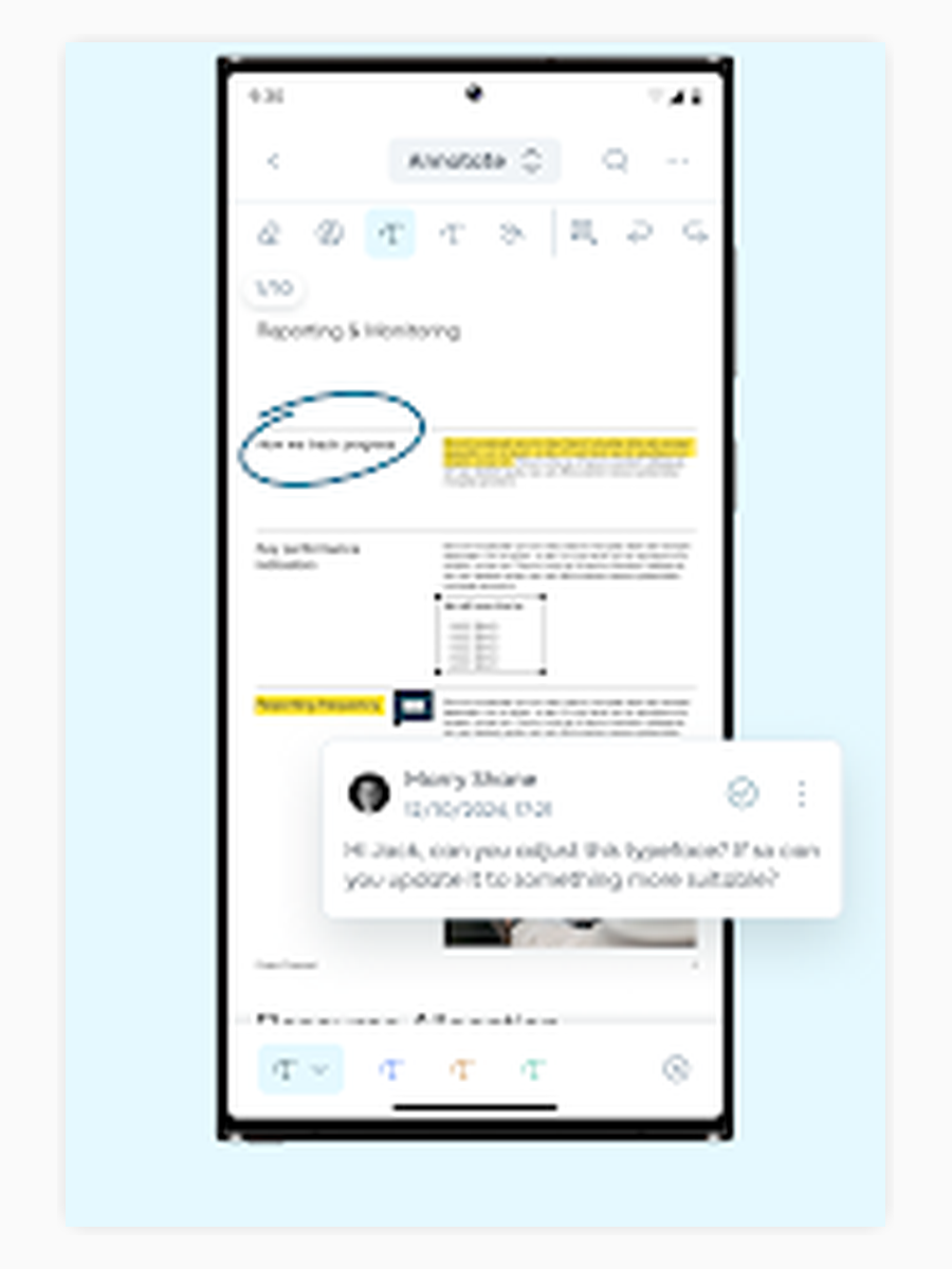 Подсветка, рисунок и комментарий в Lumin PDF
