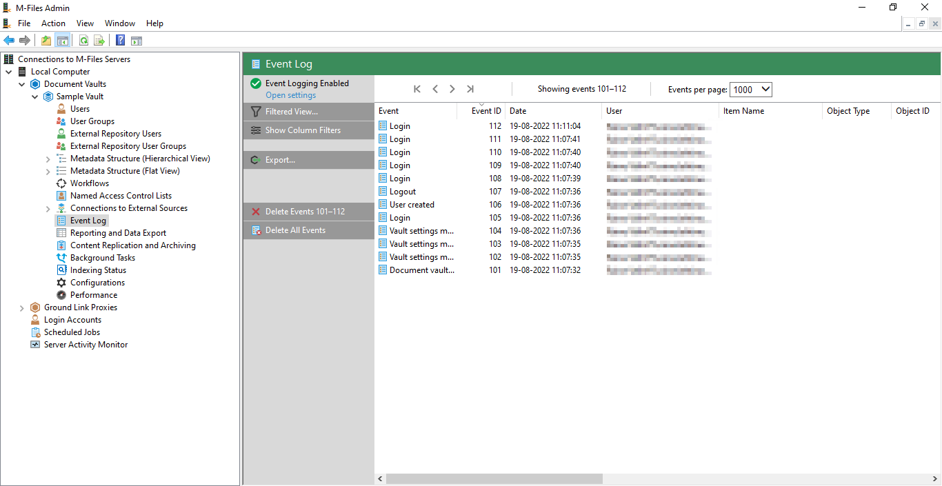 Настройка структуры метаданных в M-Files Admin