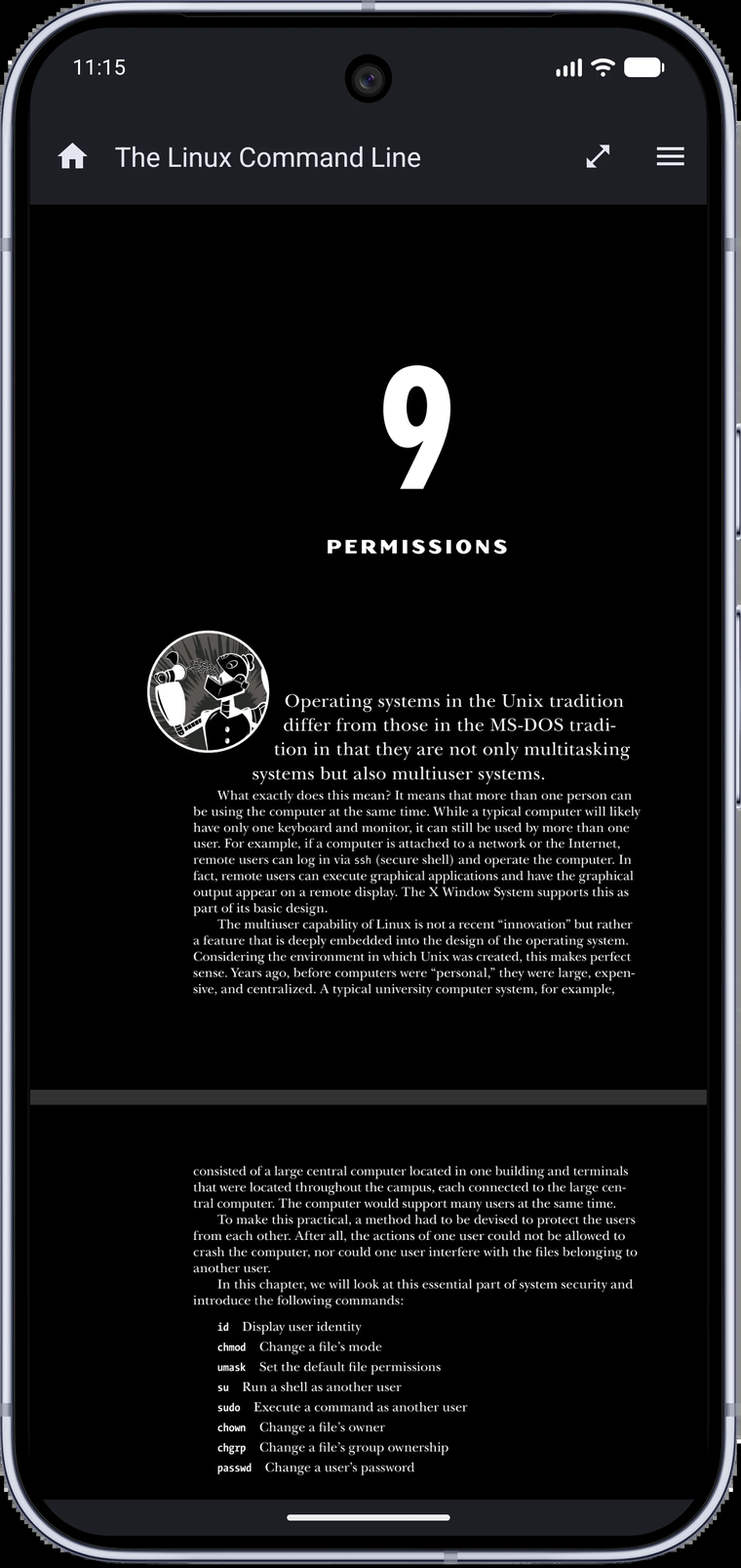 Тёмное отображение страницы PDF в MJ PDF