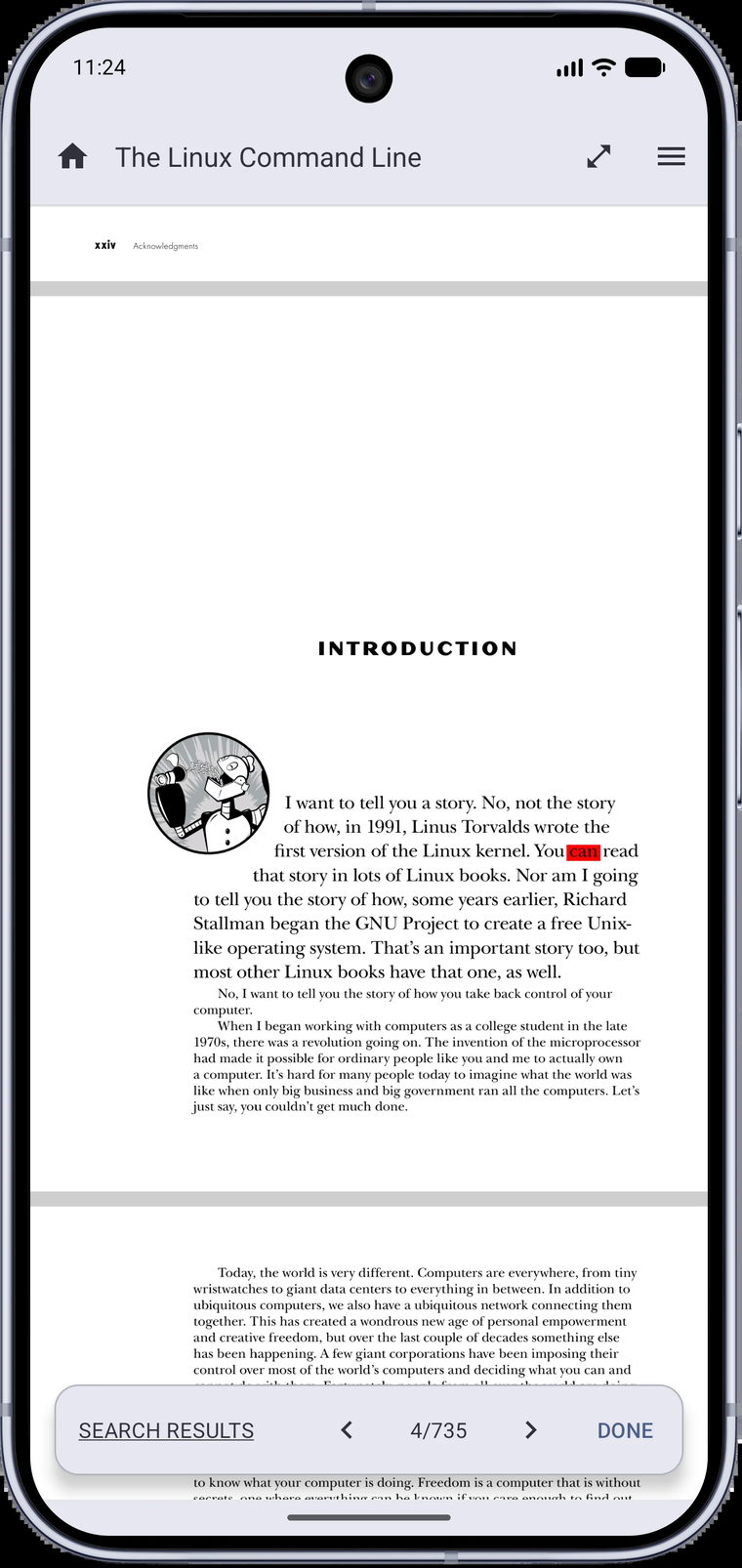 Переход между результатами поиска в MJ PDF