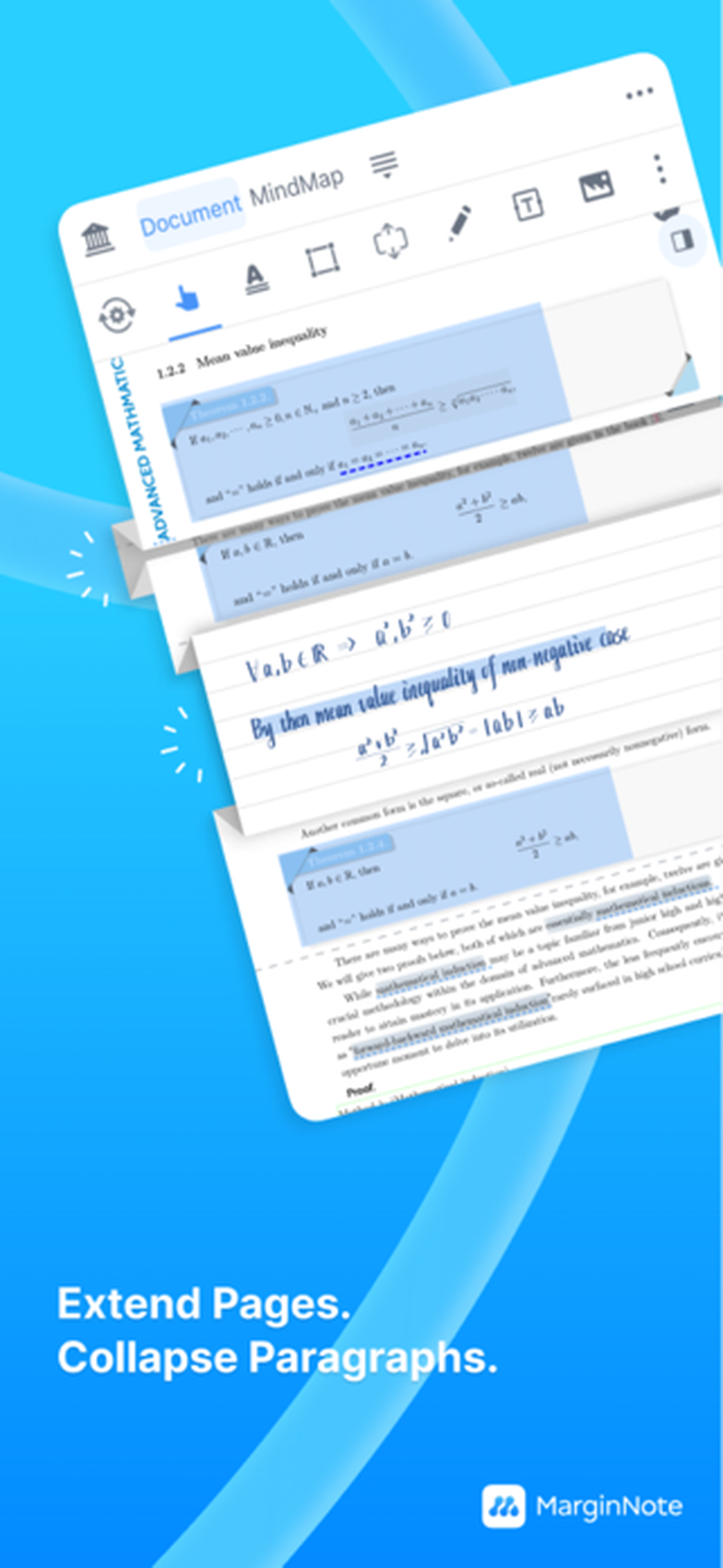 Расширение страницы и поле для дополнительных заметок в MarginNote