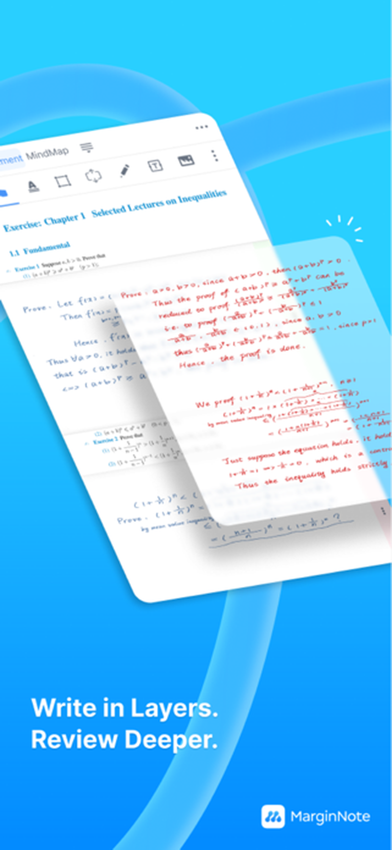 Рукописные слои и разметка с Apple Pencil в MarginNote