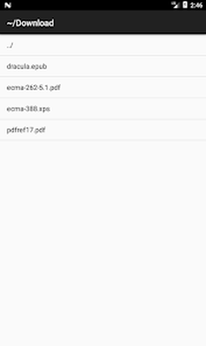 Выбор документа в MuPDF Viewer