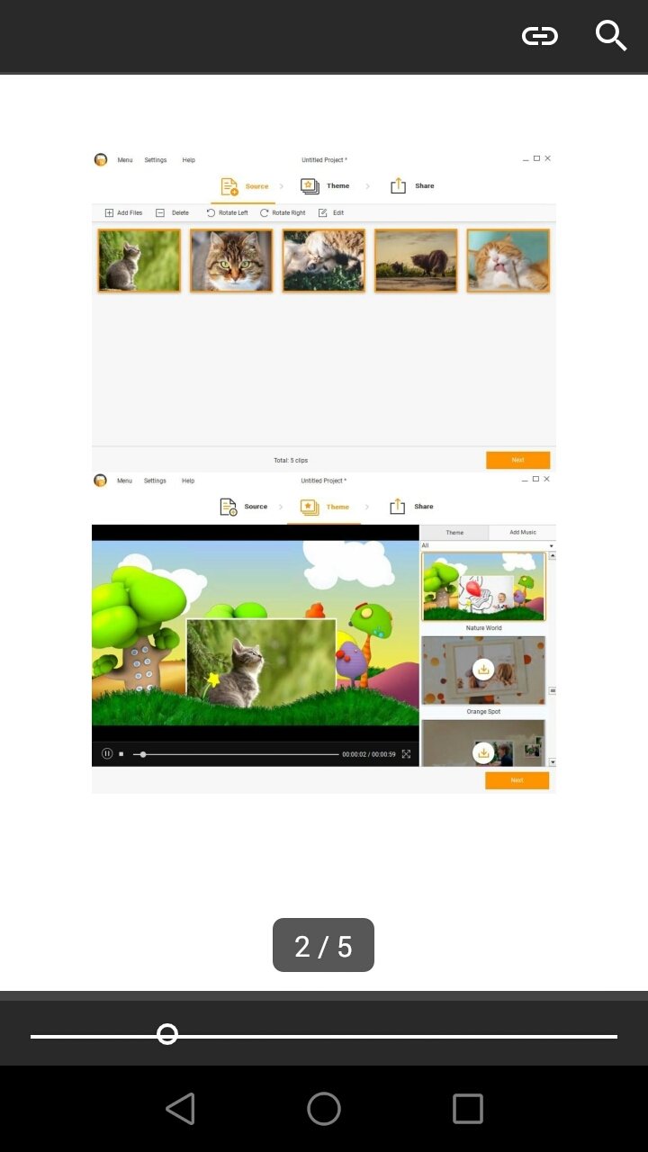 Увеличенная страница в MuPDF Viewer