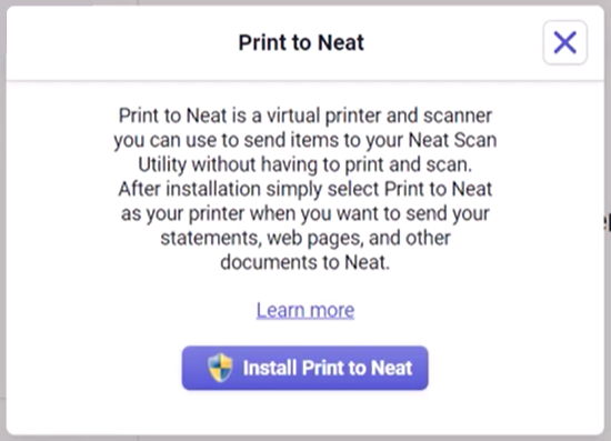 Установка виртуального принтера Print to Neat в Windows