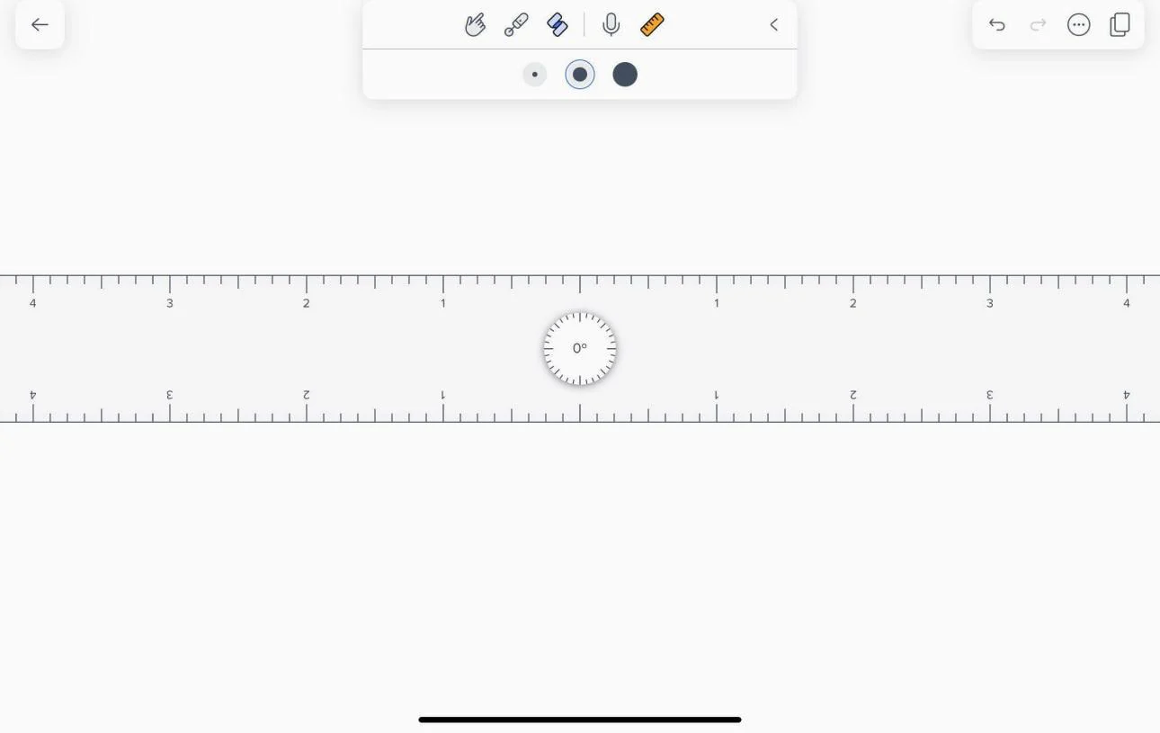 Линейка и рукописные инструменты Notability