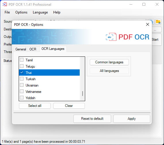 Интерфейс ORPALIS PDF OCR