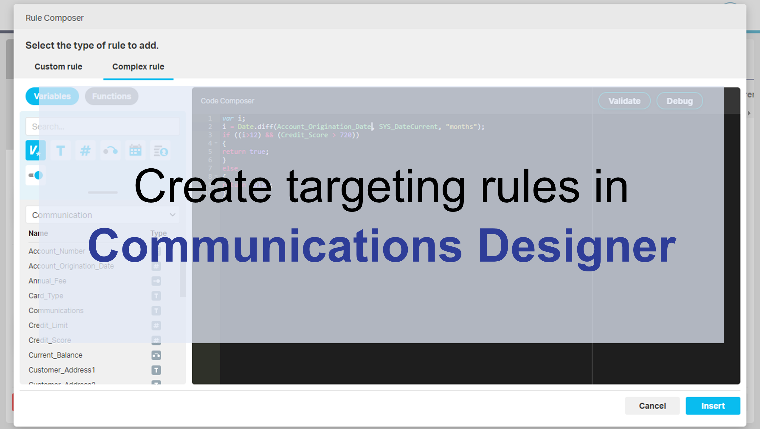 Настройка targeting rules в OpenText Exstream