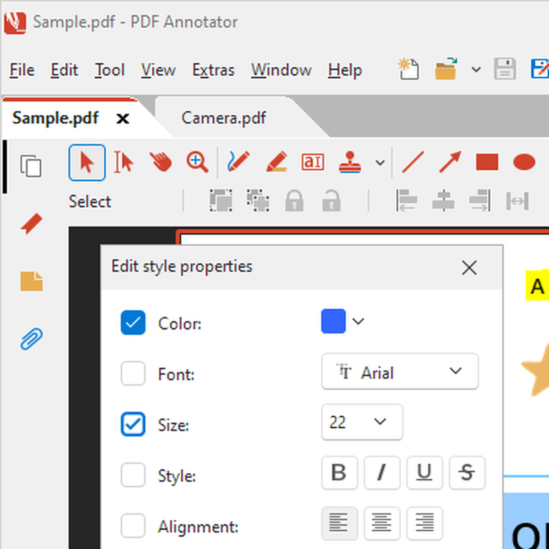 Современное оформление и свойства аннотаций в PDF Annotator 10