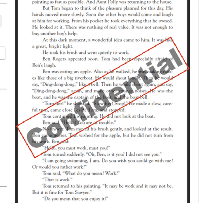 Текстовый водяной знак PDF Annotator 10
