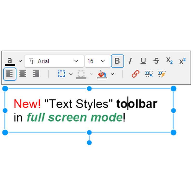 Панель форматирования текста в PDF Annotator 10
