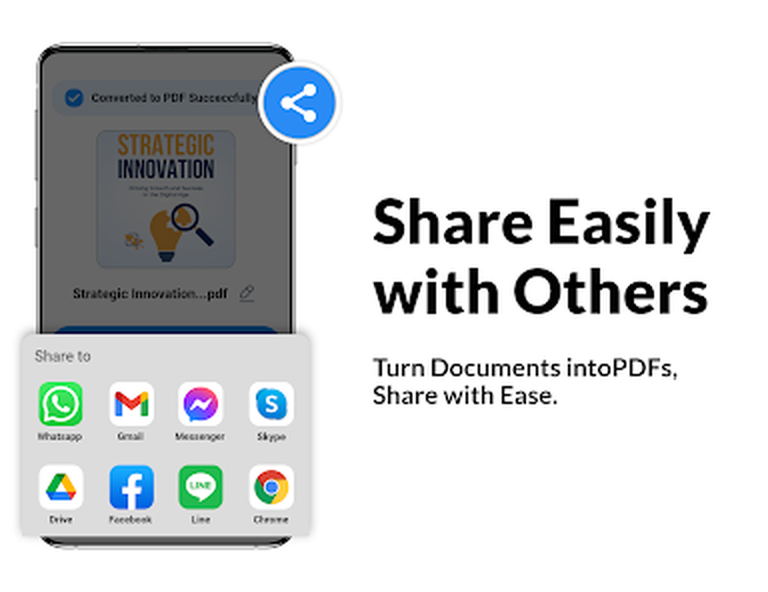 Системное меню Android для отправки PDF