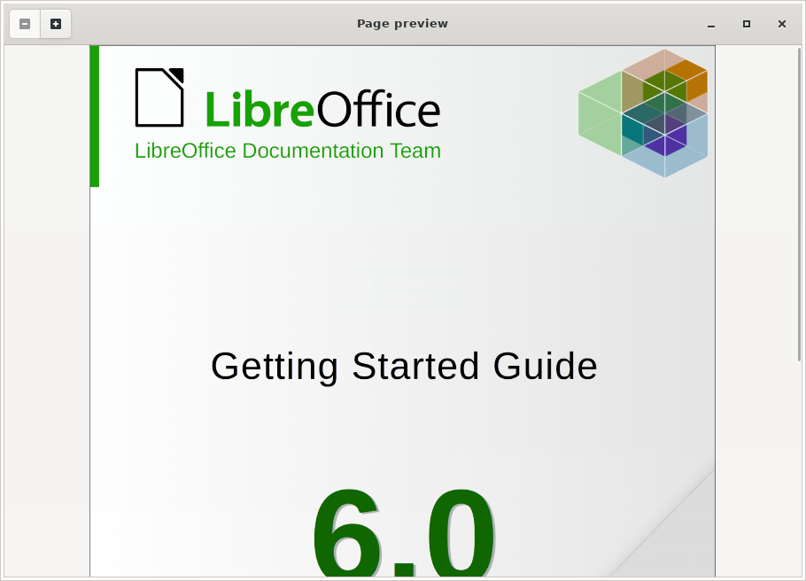 Окно просмотра страницы с масштабированием в PDF Slicer