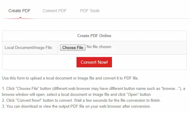 Форма Keynote в PDF в PDFConvertOnline