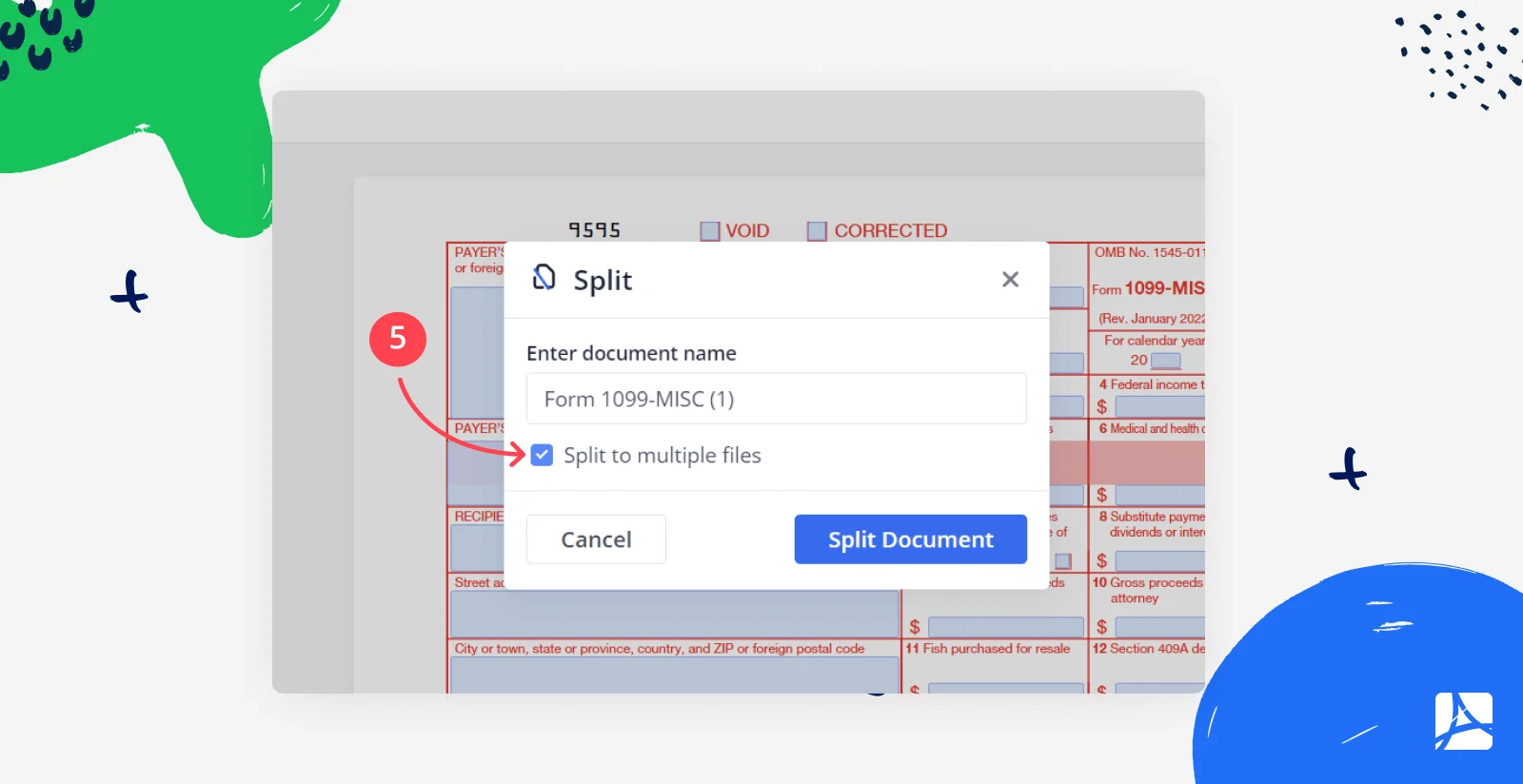 Разделение PDF на несколько файлов в PDFLiner